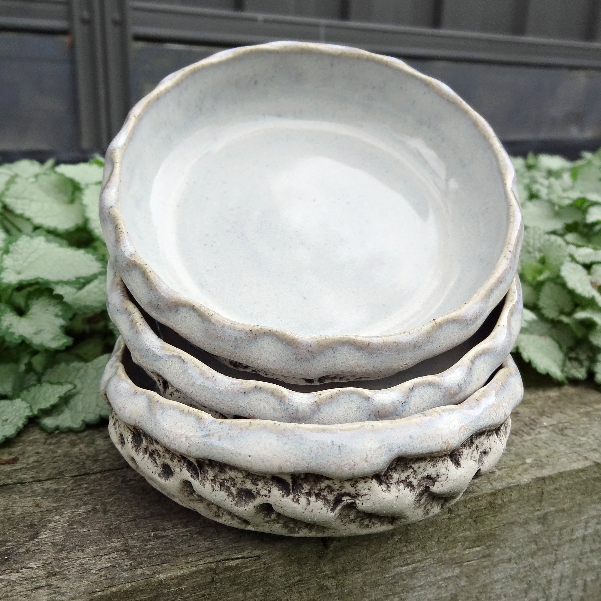 Handmade Ceramic Dipping Bowl Set of 3 – Rustic Sauce Dishes – Condiment, Tapas Bowls