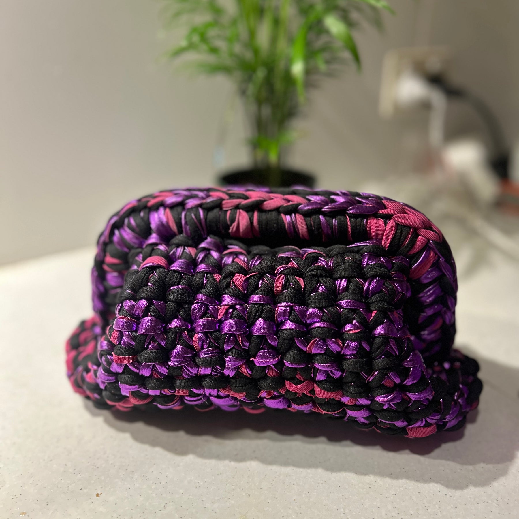 Rose clutch bag