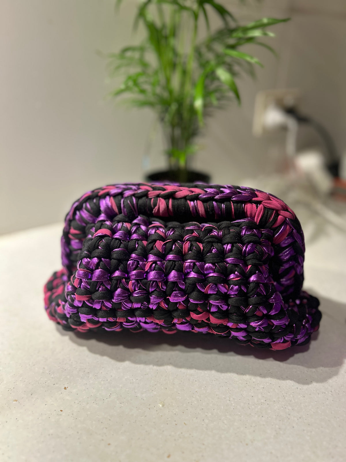 Rose clutch bag