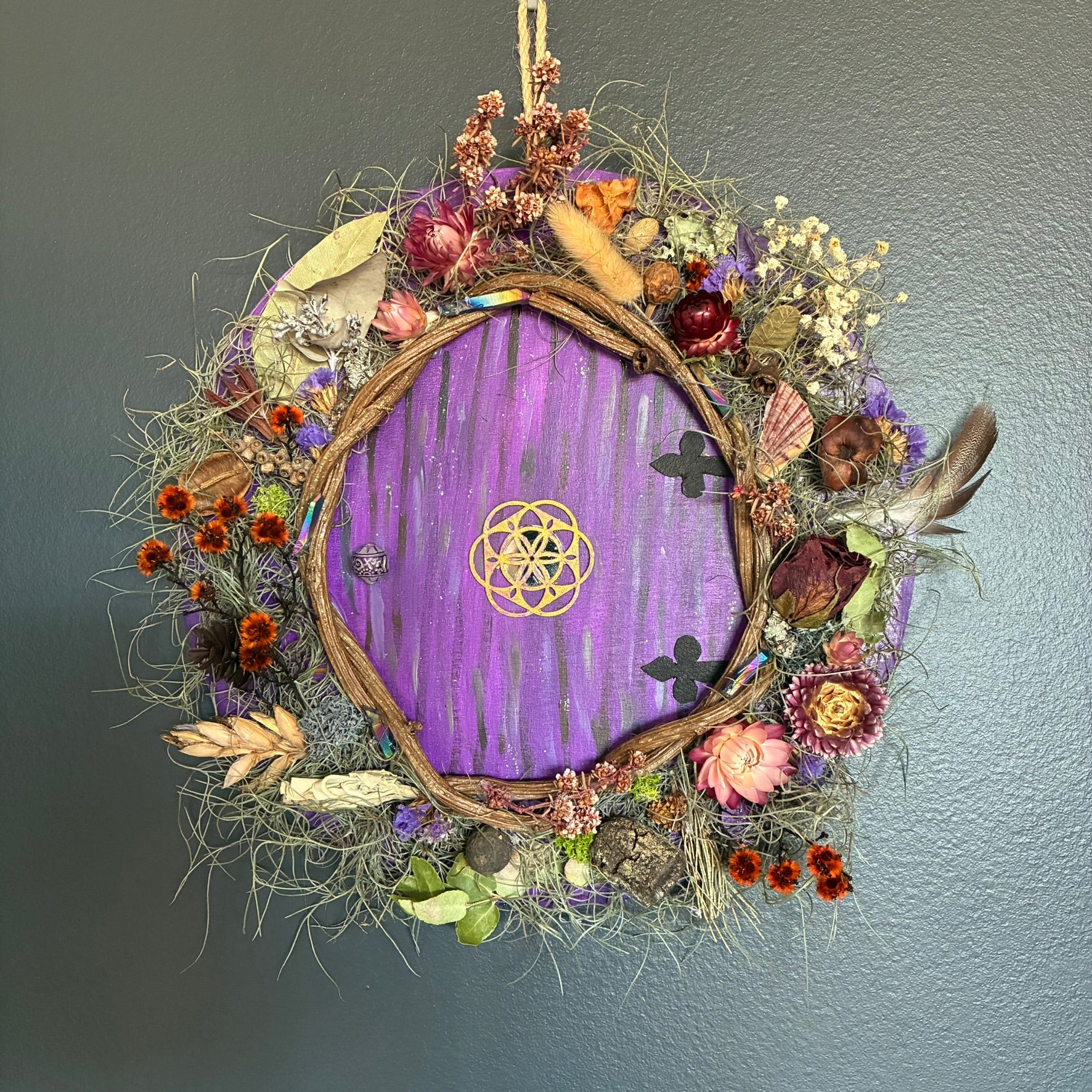 Wreath - Faery Door (Purple)