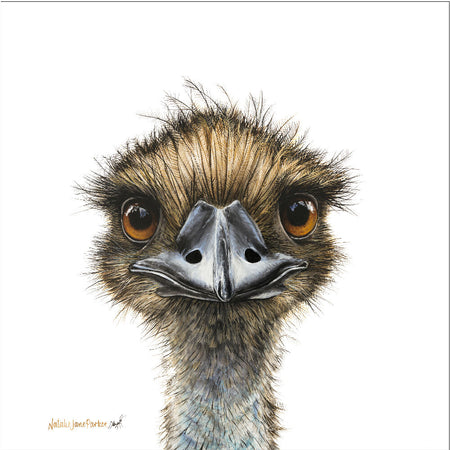 Emu - Australian Wildlife Portrait Canvas Print