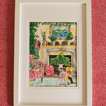 'Molly Mahon's Christmas Lounge' original painting