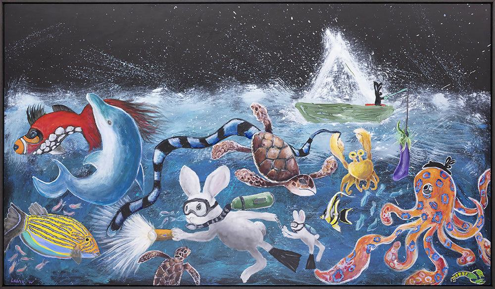 the search for the lost flippers framed sm madeit 1024