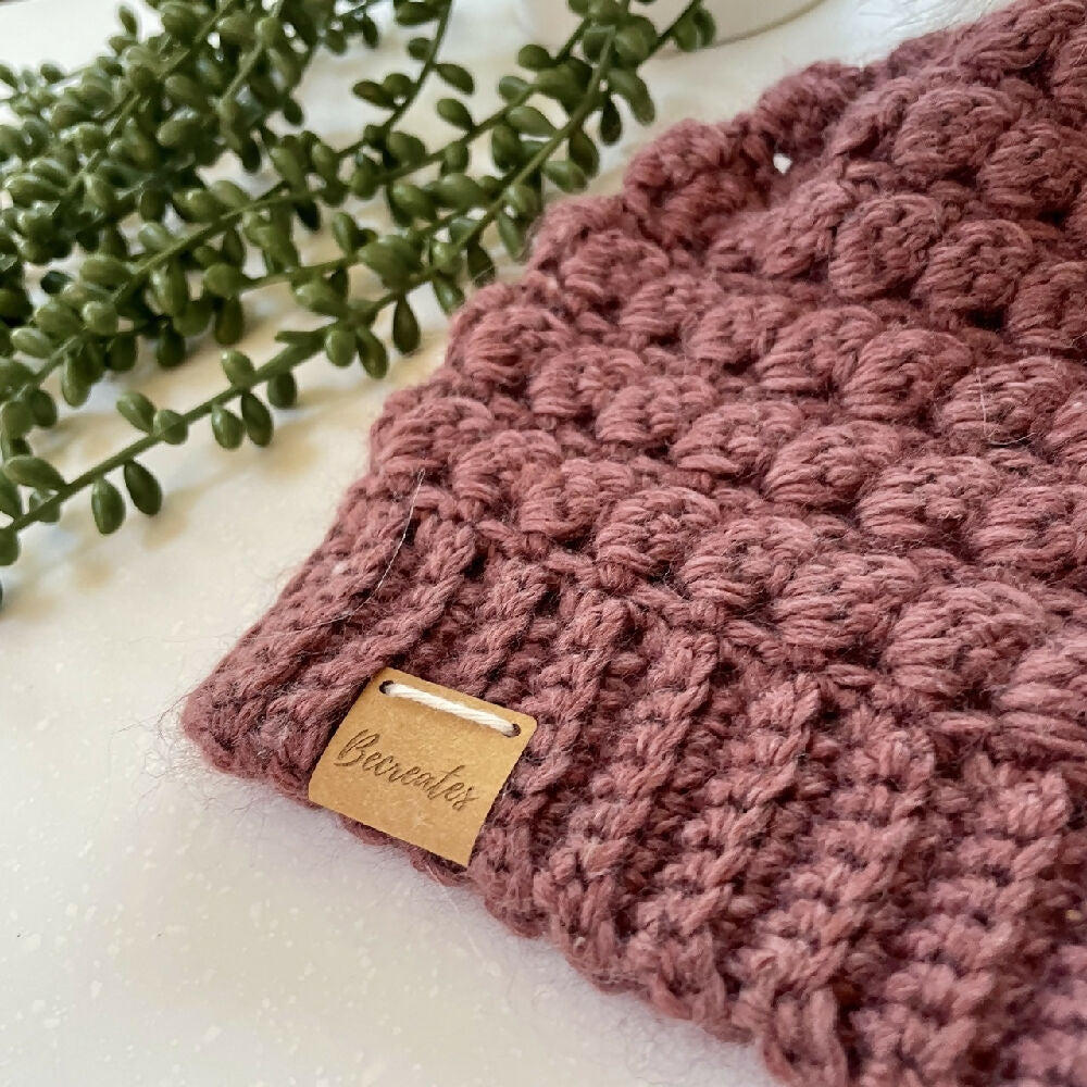 Toddler Beanie with Faux Fur Pom Pom - Ash Grey