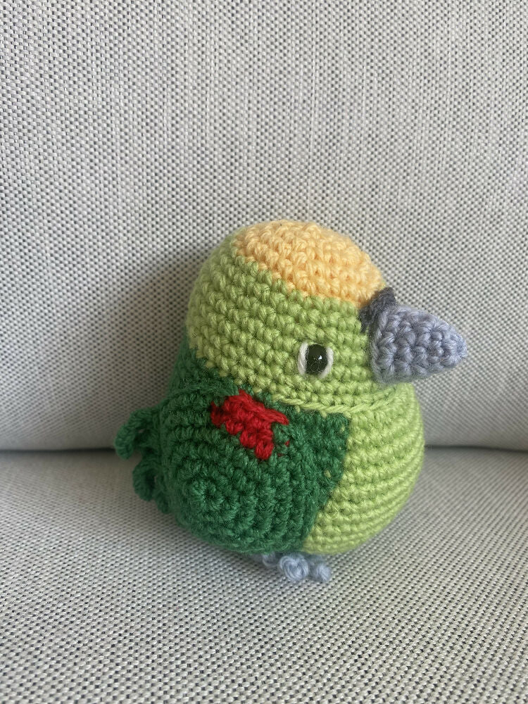 Large Electus Amazon Parrot (male) - crocheted toy