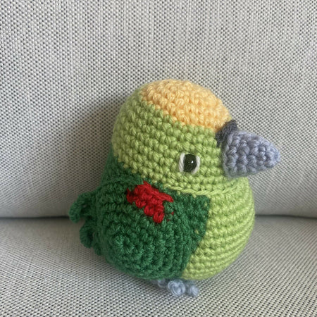 Large Electus Amazon Parrot (male) - crocheted toy