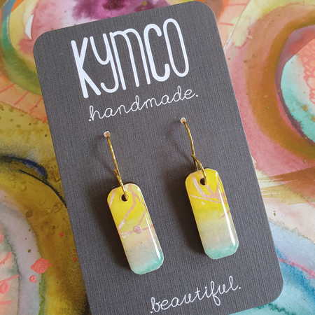 The Tutti Frutti Collection | Resin art jewellery | Small dangle earrings