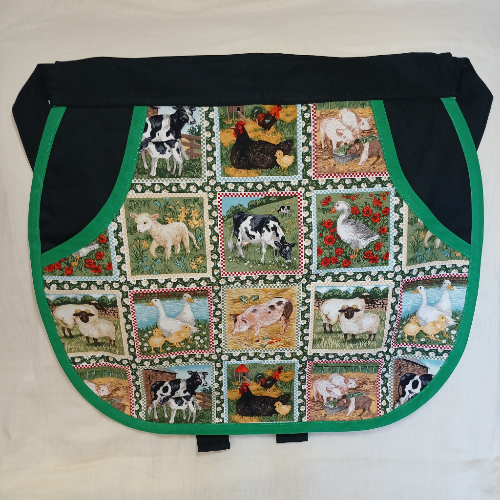 Peg or Utility Apron with Farmyard Design