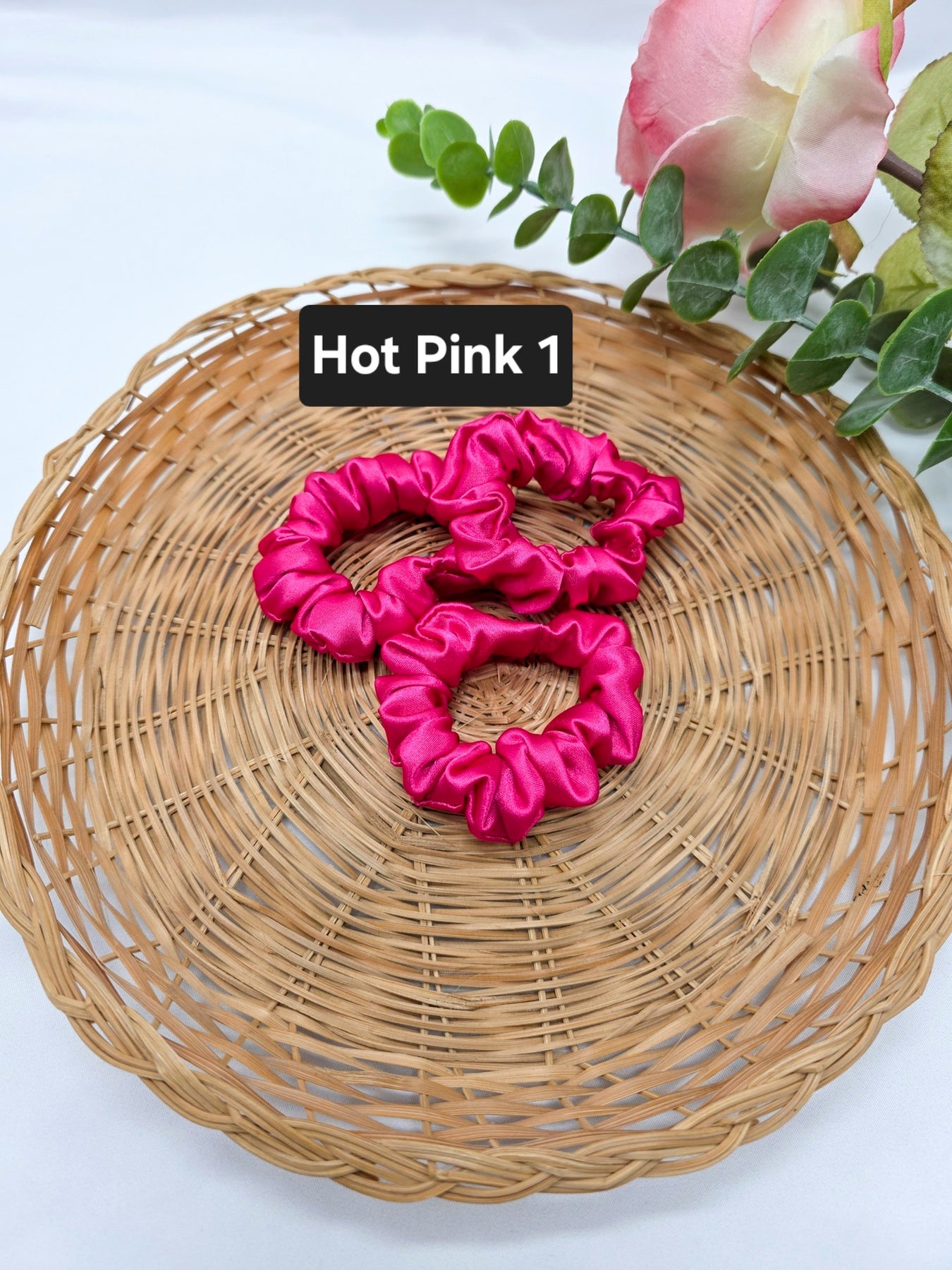 Mini Satin Scrunchies, Ponytail Bands, Elastic Hair Ties