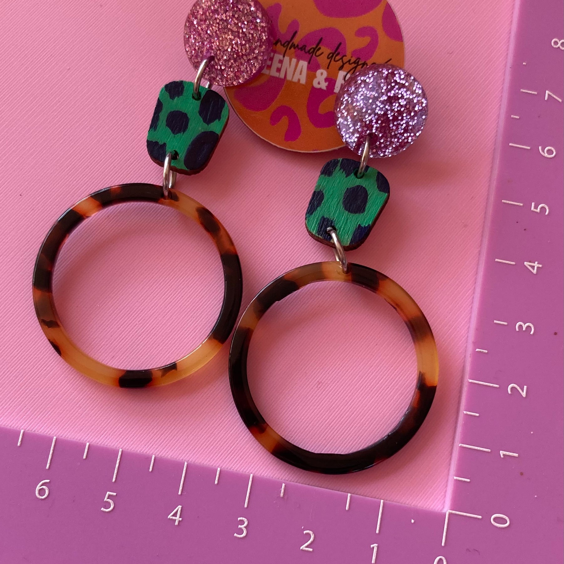 Tortoise shell + fun earrings