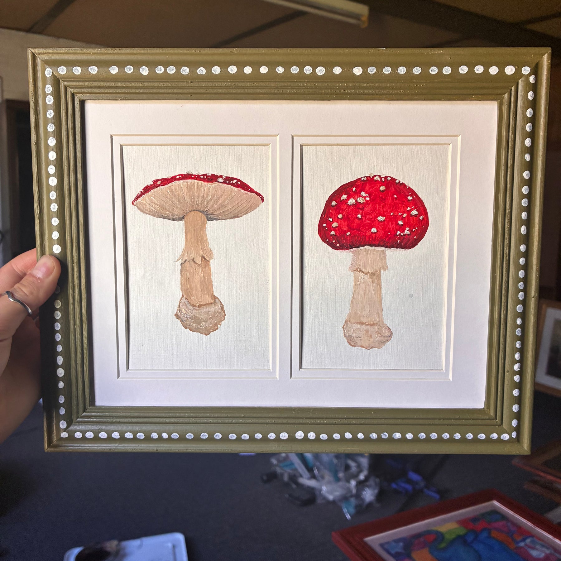 Original Duo toadstool painting