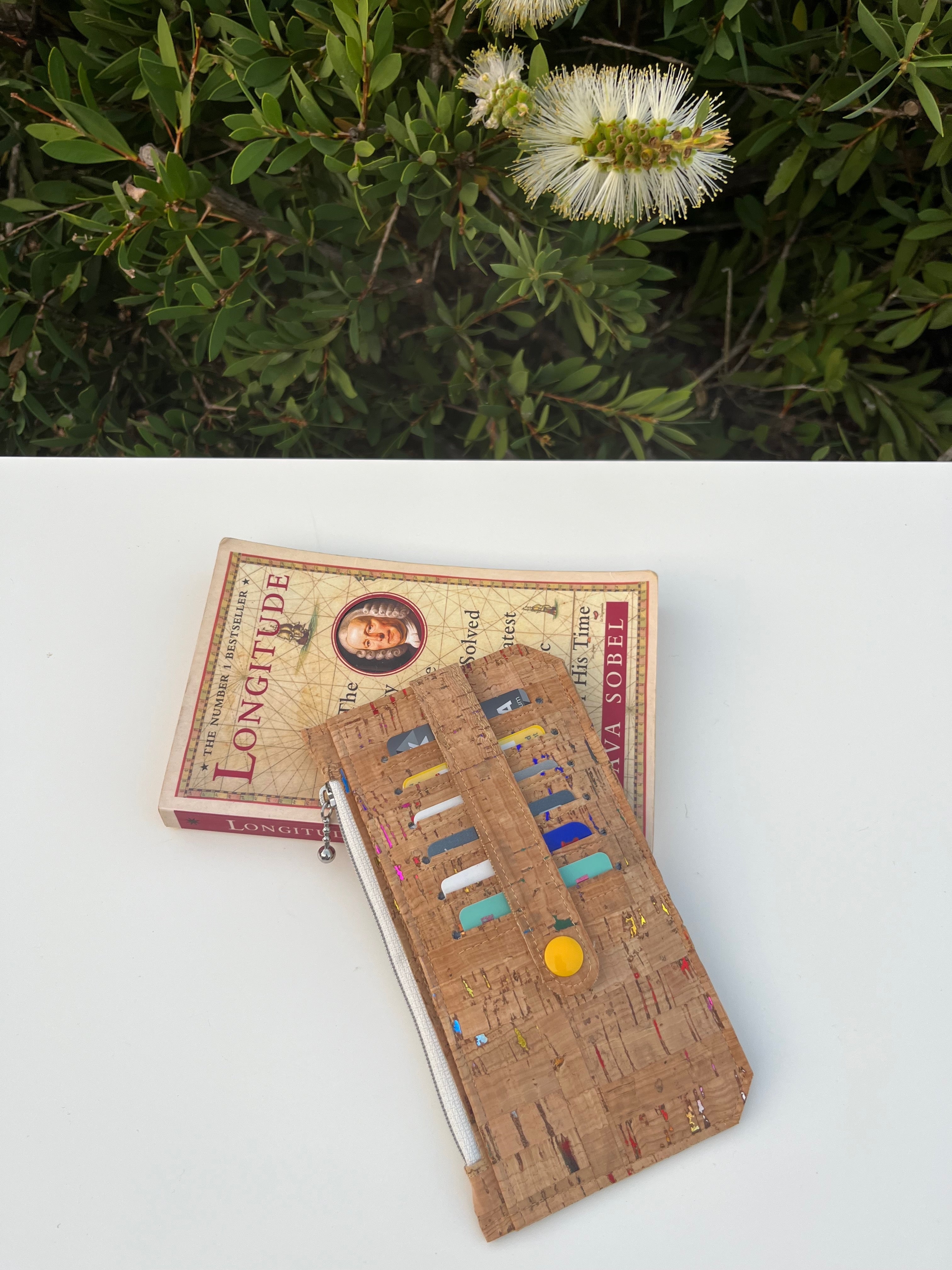 Purse Pal Wallet - Natural Metallic Portuguese Rainbow Cork  | Ready to ship | FREE Postage