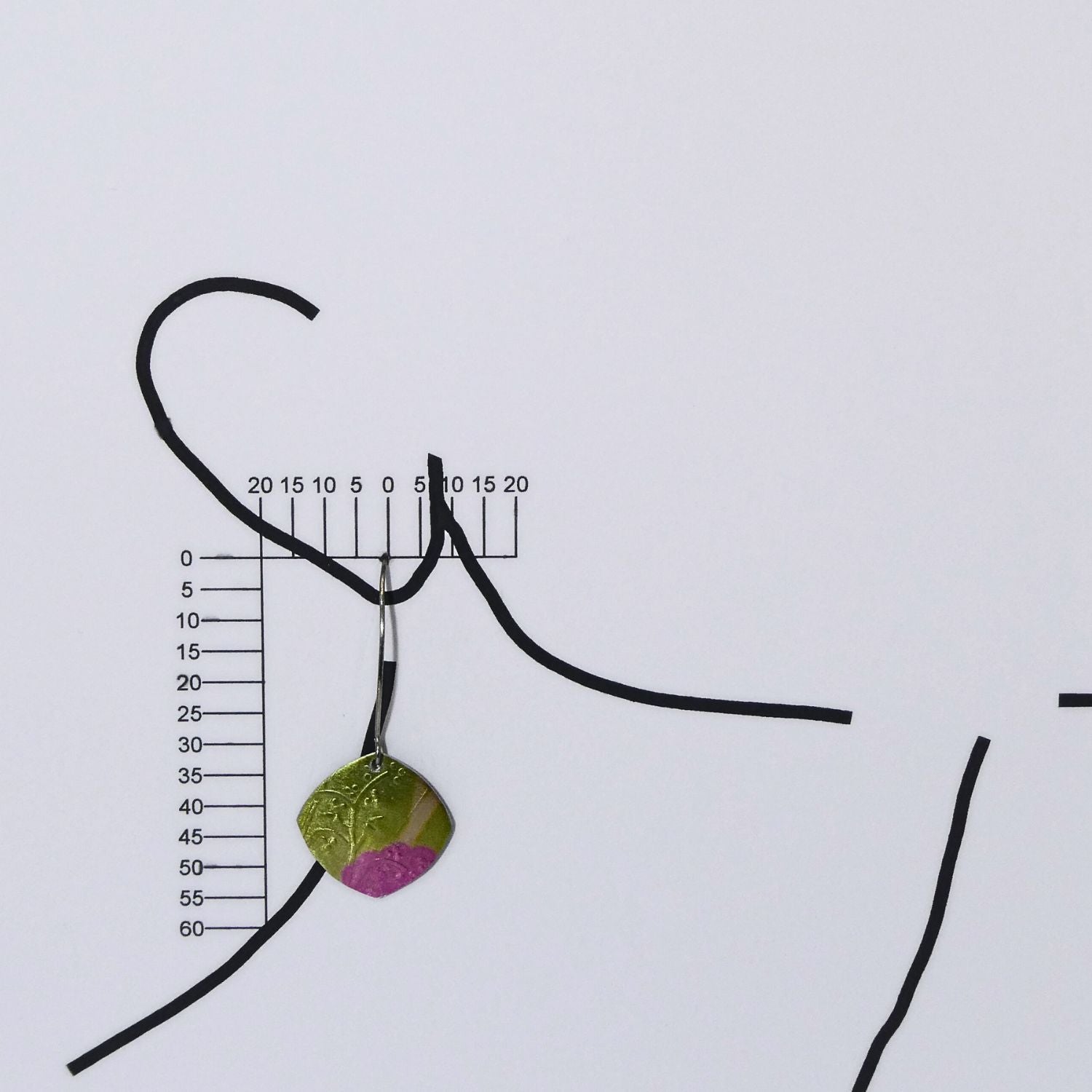 Anodised aluminium earrings Cherry Blossom Collection