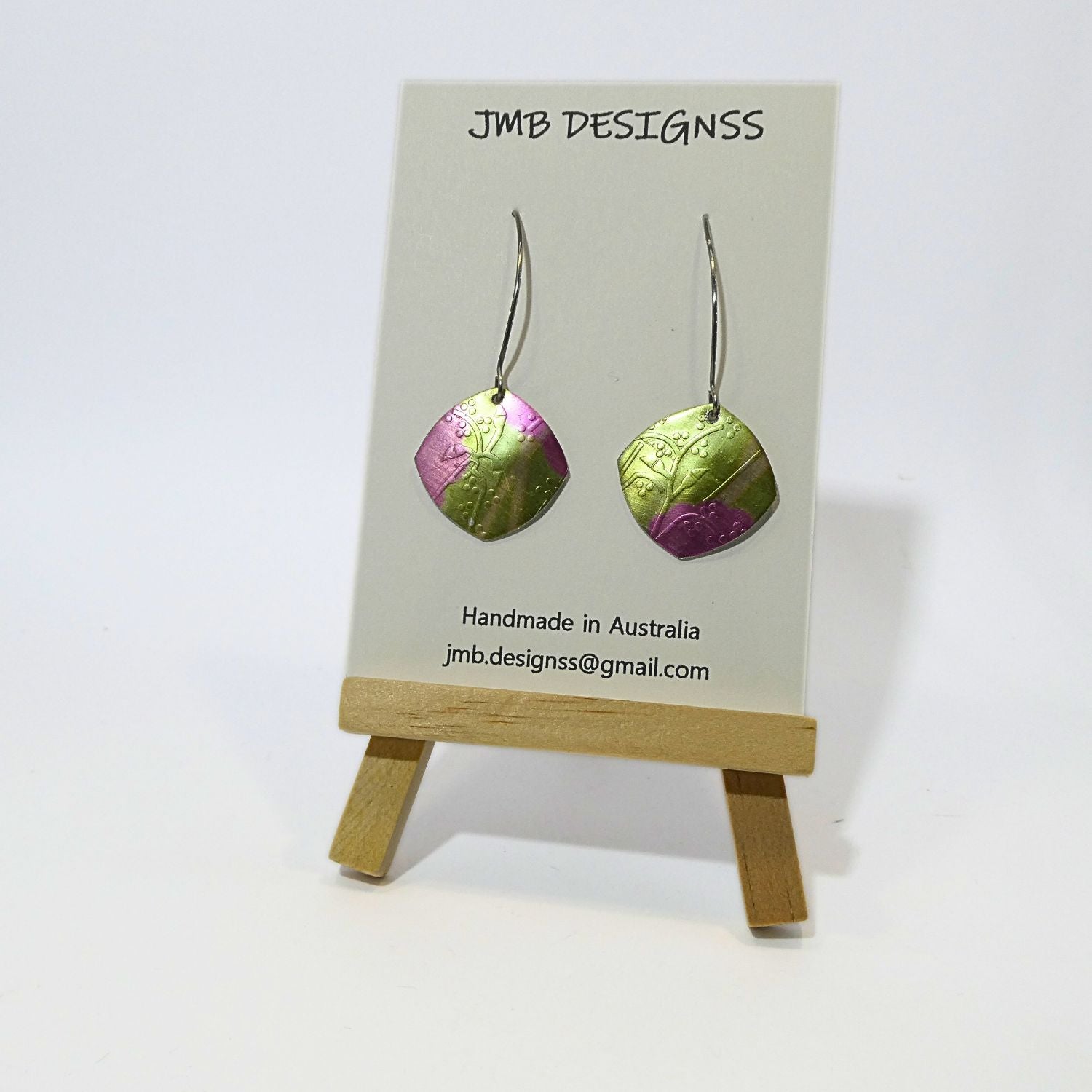 Anodised aluminium earrings Cherry Blossom Collection