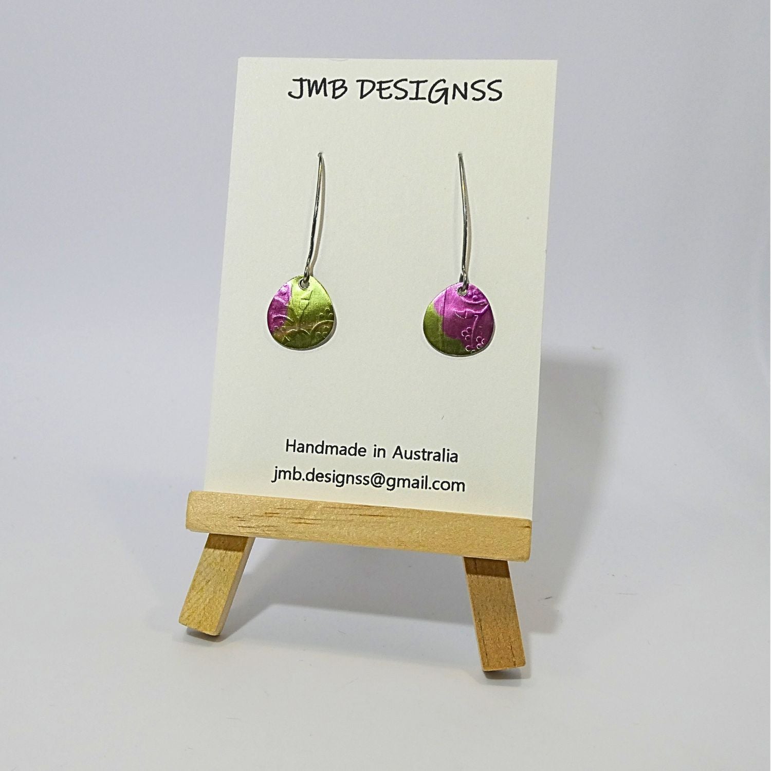 Anodised aluminium earrings Cherry Blossom Collection