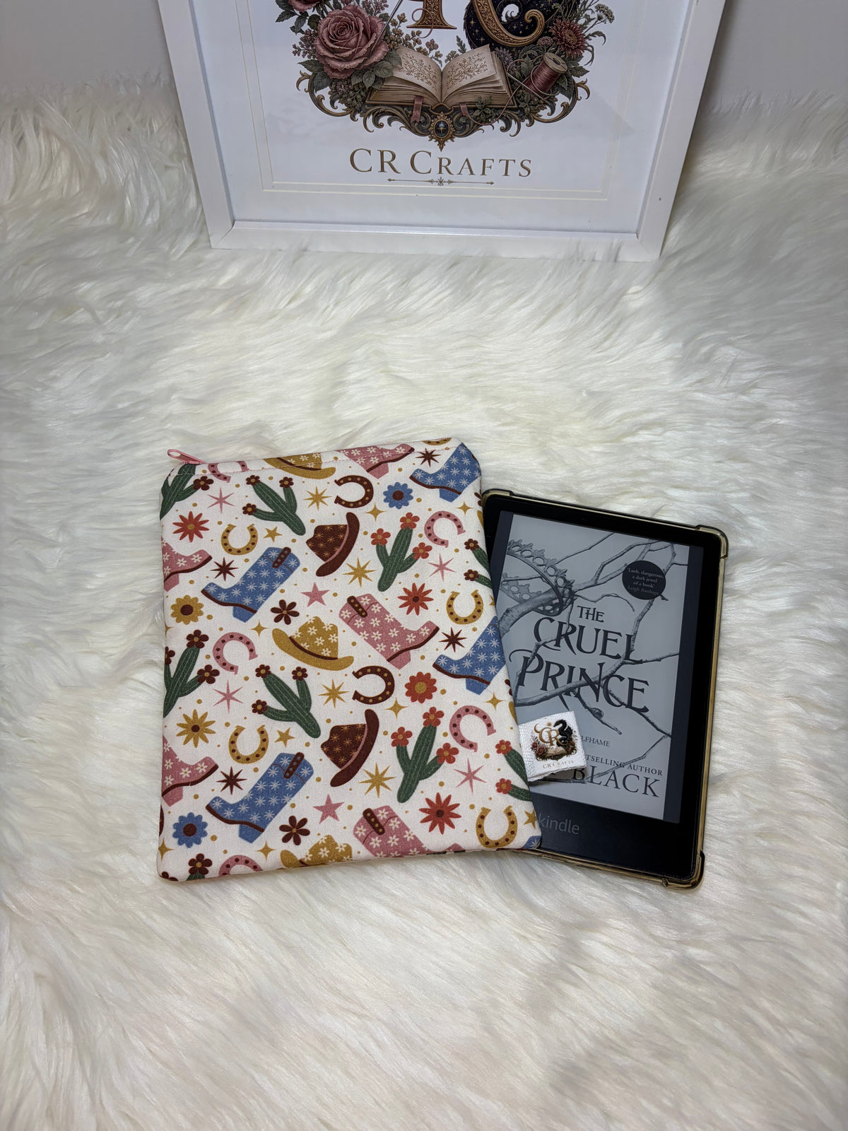 Handmade Padded Kindle & E-Reader Sleeve | 🌵 Rustic Rodeo Collection