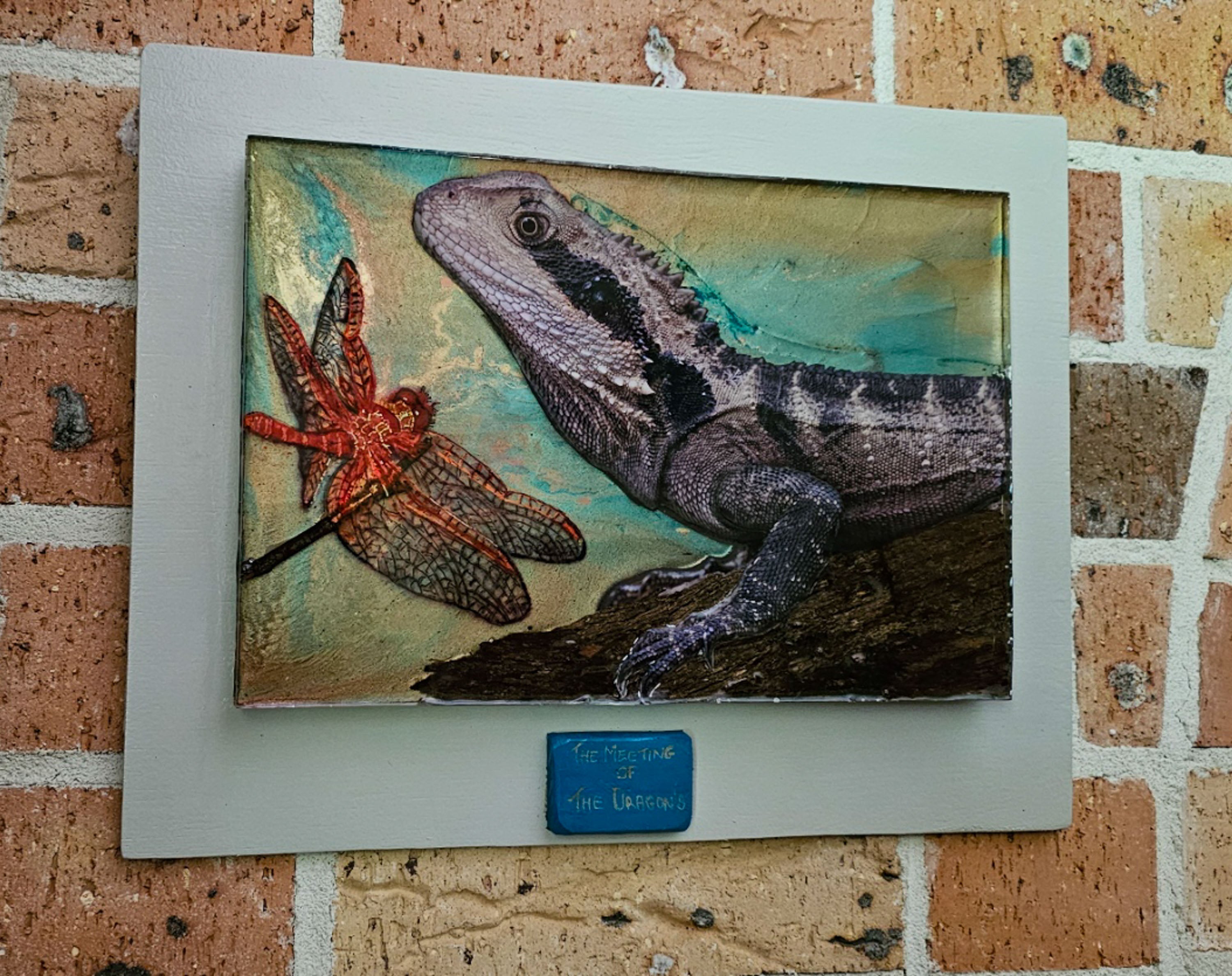 Wall Art Mixed media | 'The meeting of The Dragons'