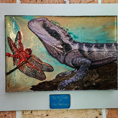 Wall Art Mixed media | 'The meeting of The Dragons'