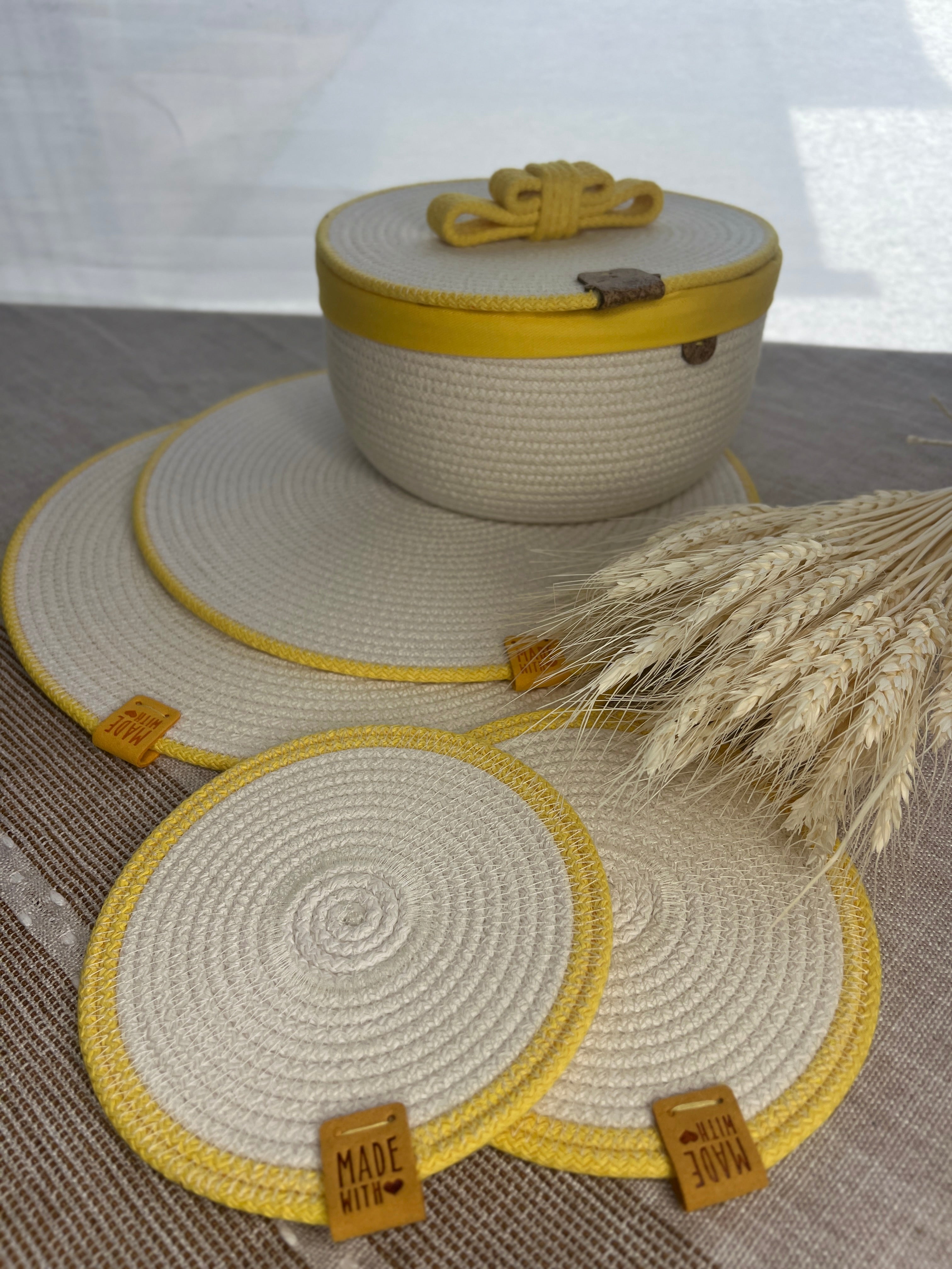 Sunny Yellow Table Set