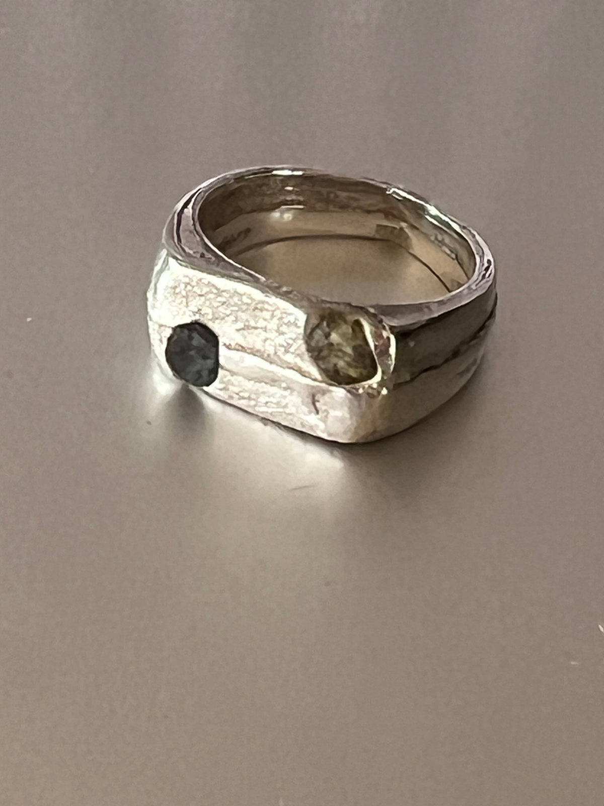 “Bay of Fires” sterling silver ring -Size “Q”