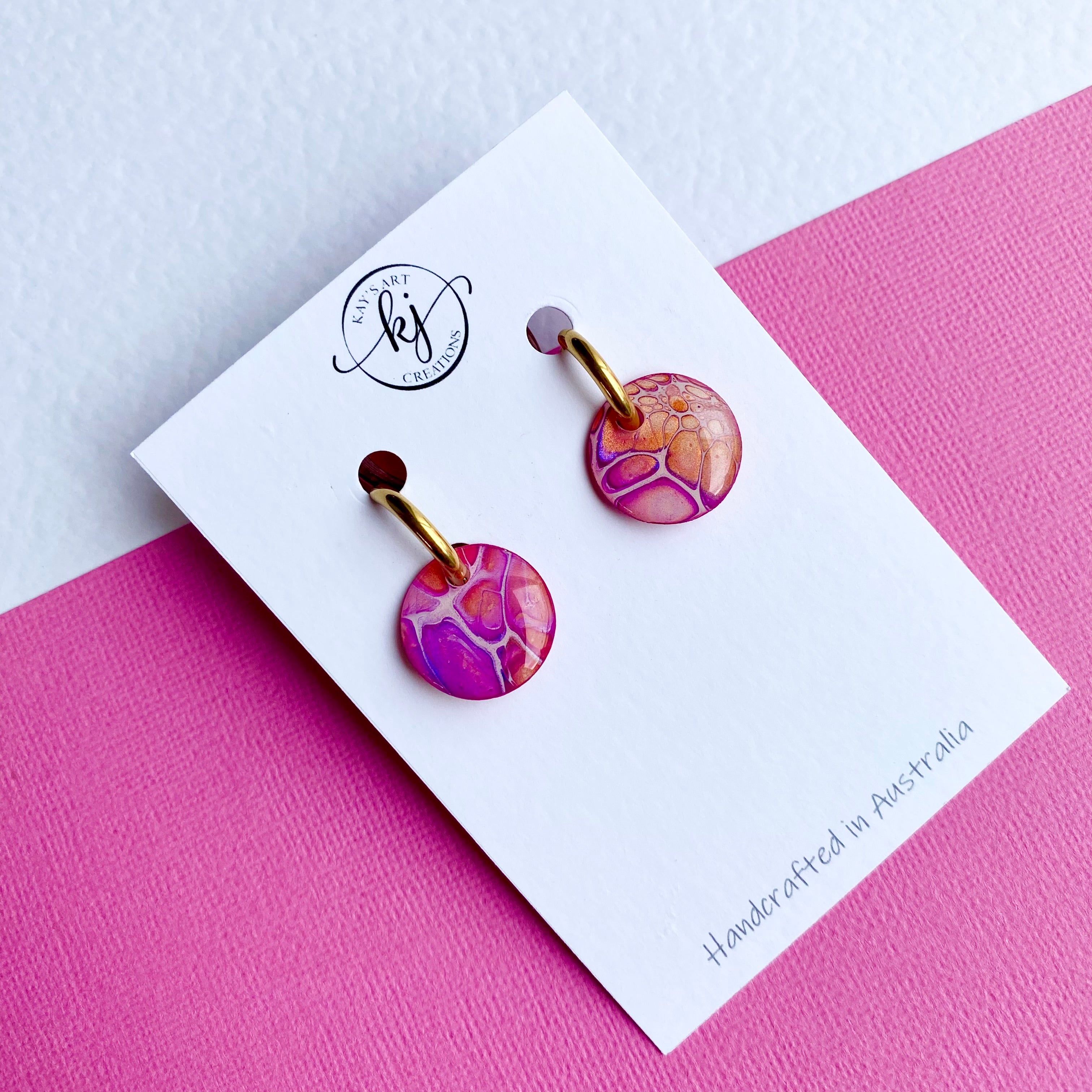 Colourful Huggie Hoop Earrings