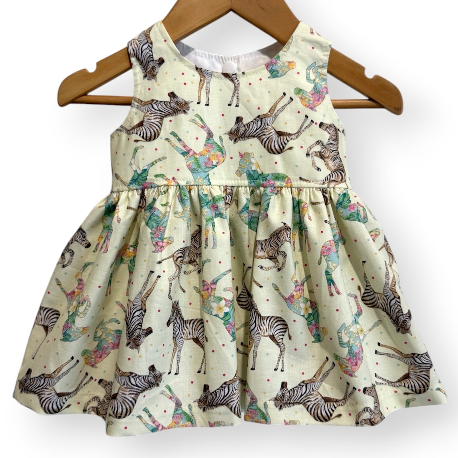 Lemon Zebra Sundress