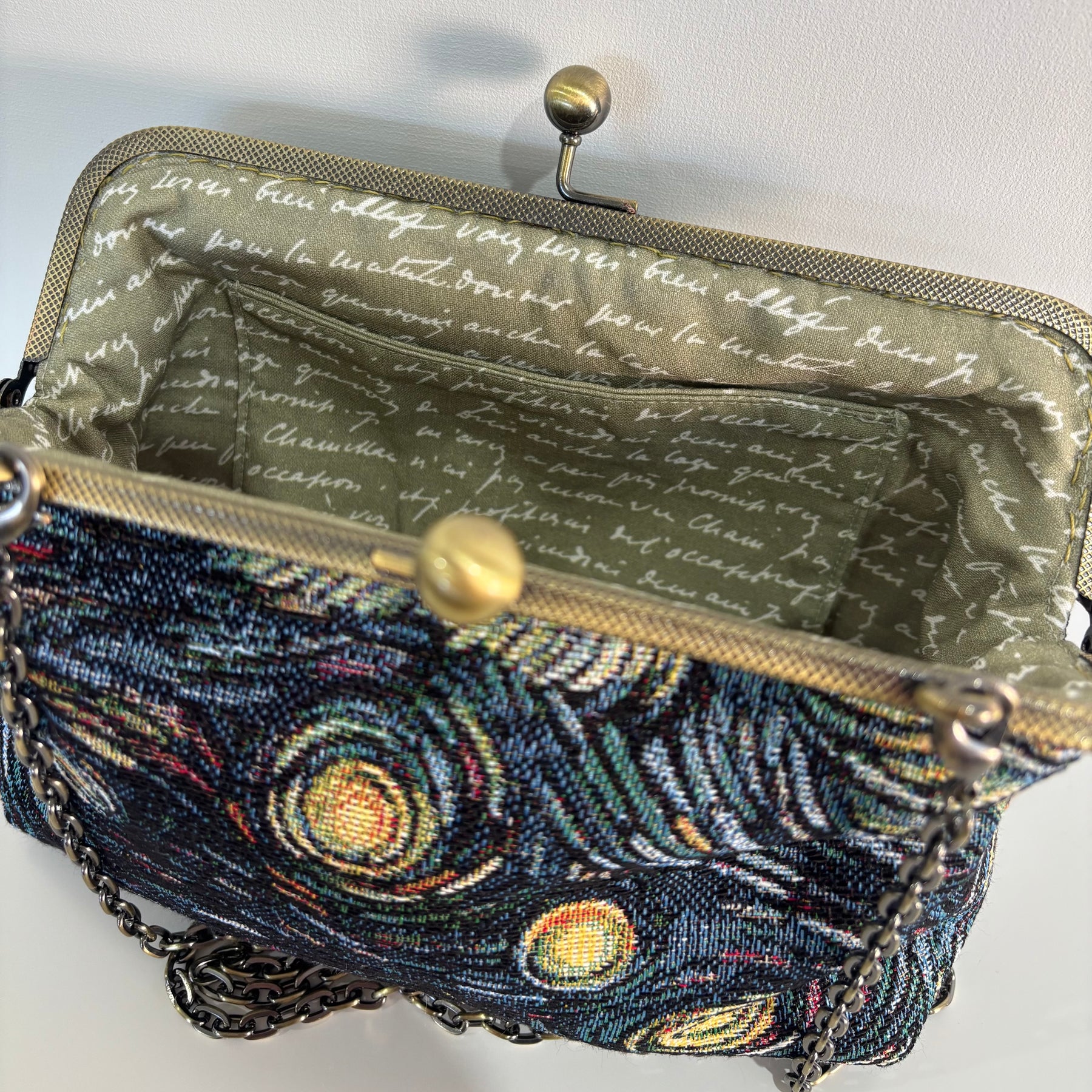 Kiss Lock Handbag - Starry Night