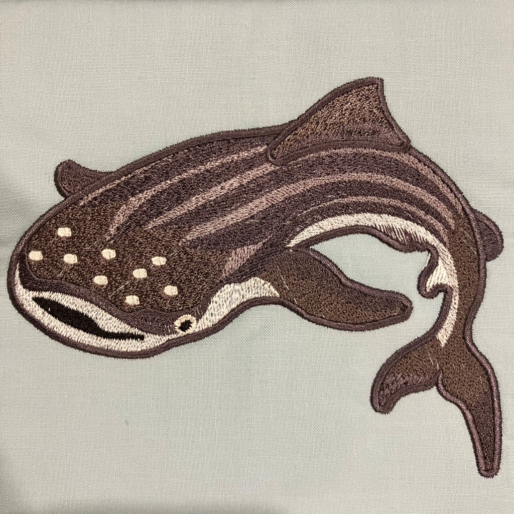 handmade Australian native quilted - whale shark & humpback whale