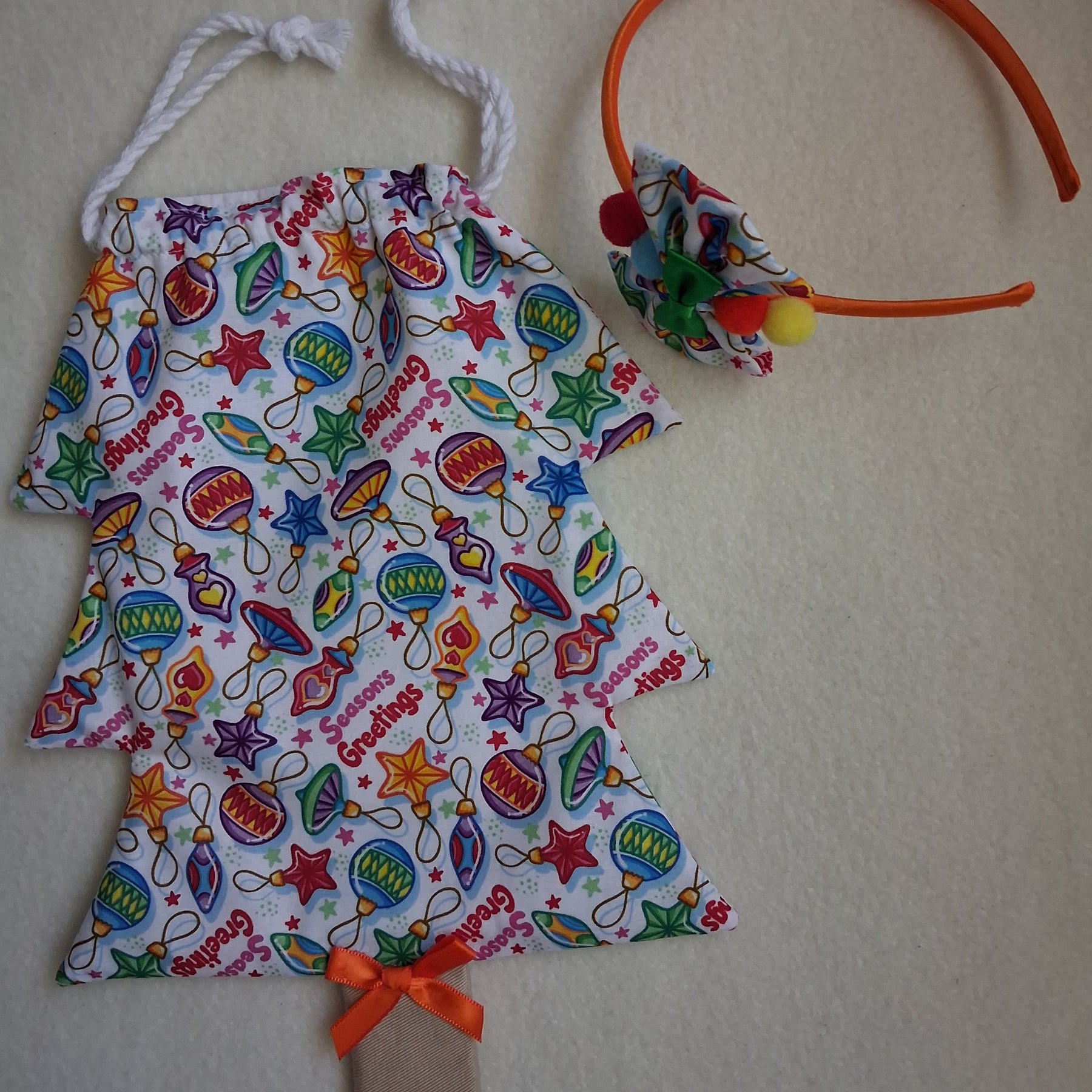 Children's Christmas Tree Bag & Scrunchie