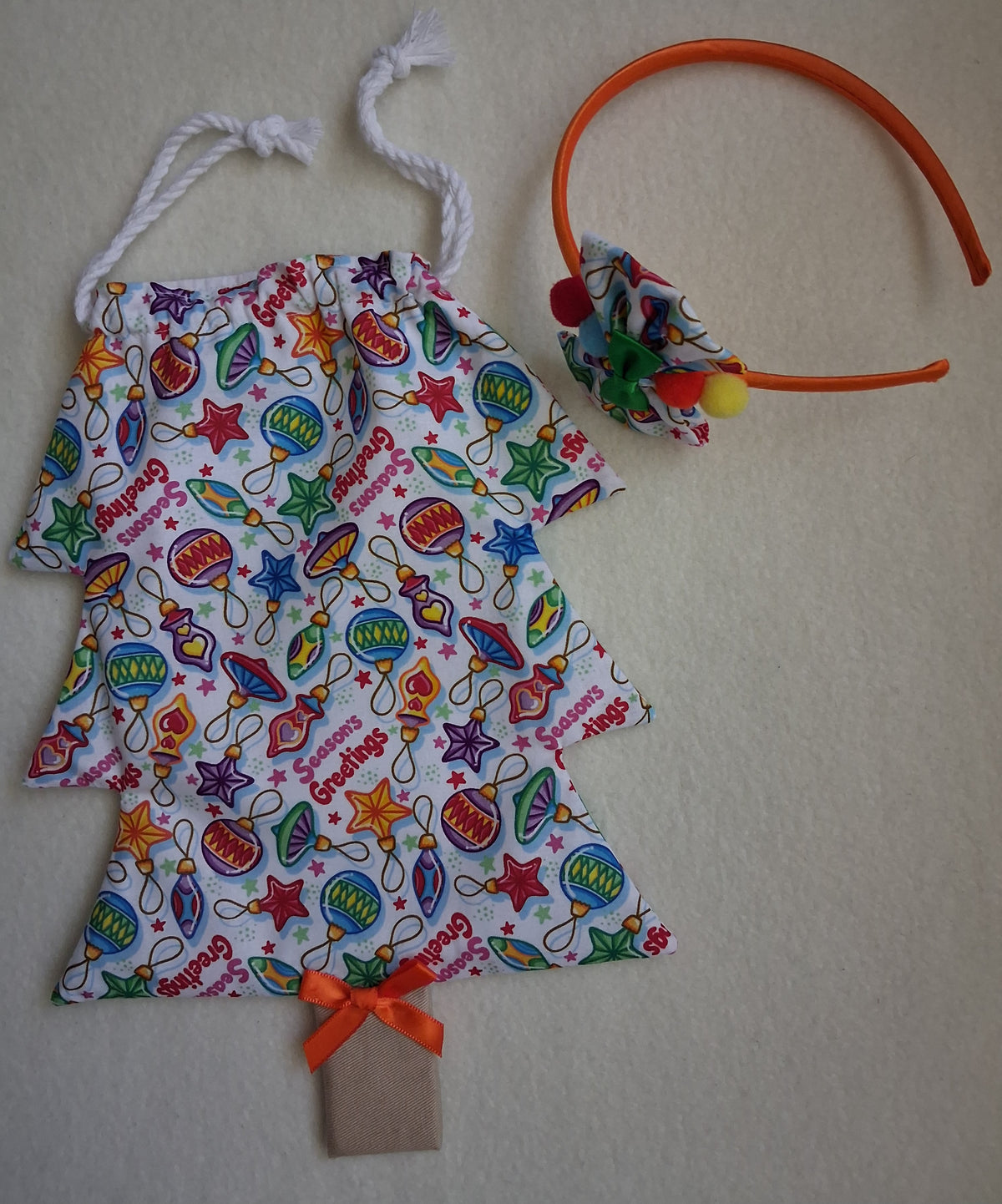 Children's Christmas Tree Bag & Scrunchie