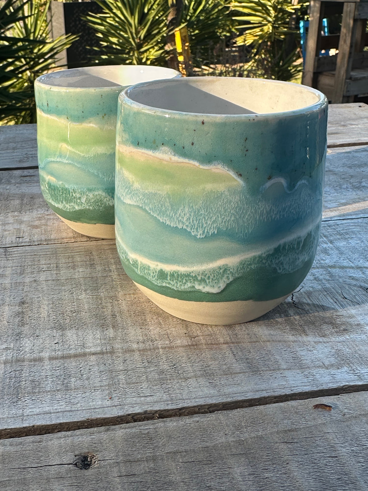 Coastal Waters | Handmade Ceramic Tumblers | 350ml & 450ml