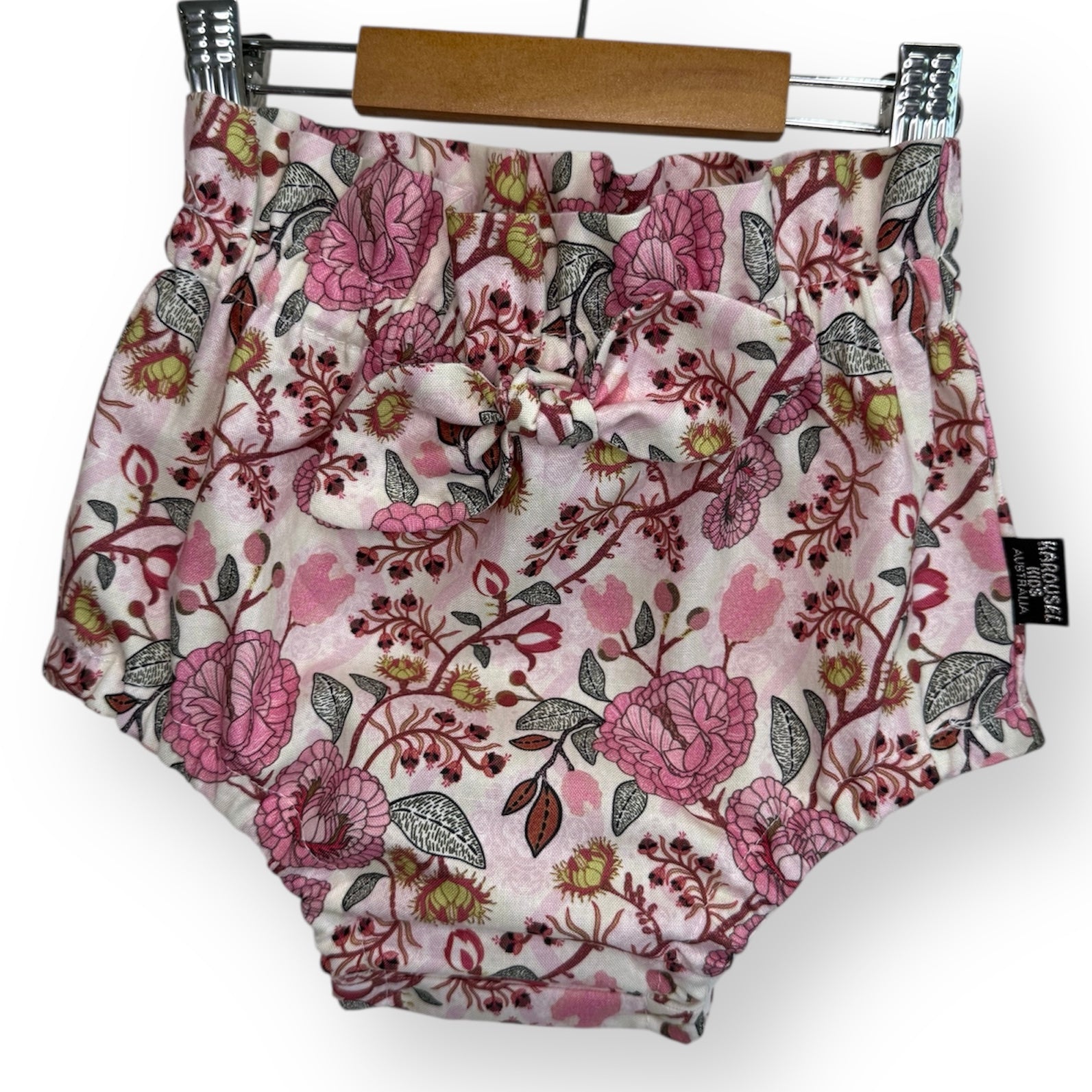 SIZE 2 Gingham Blouse and Floral High Waisted Panties SET