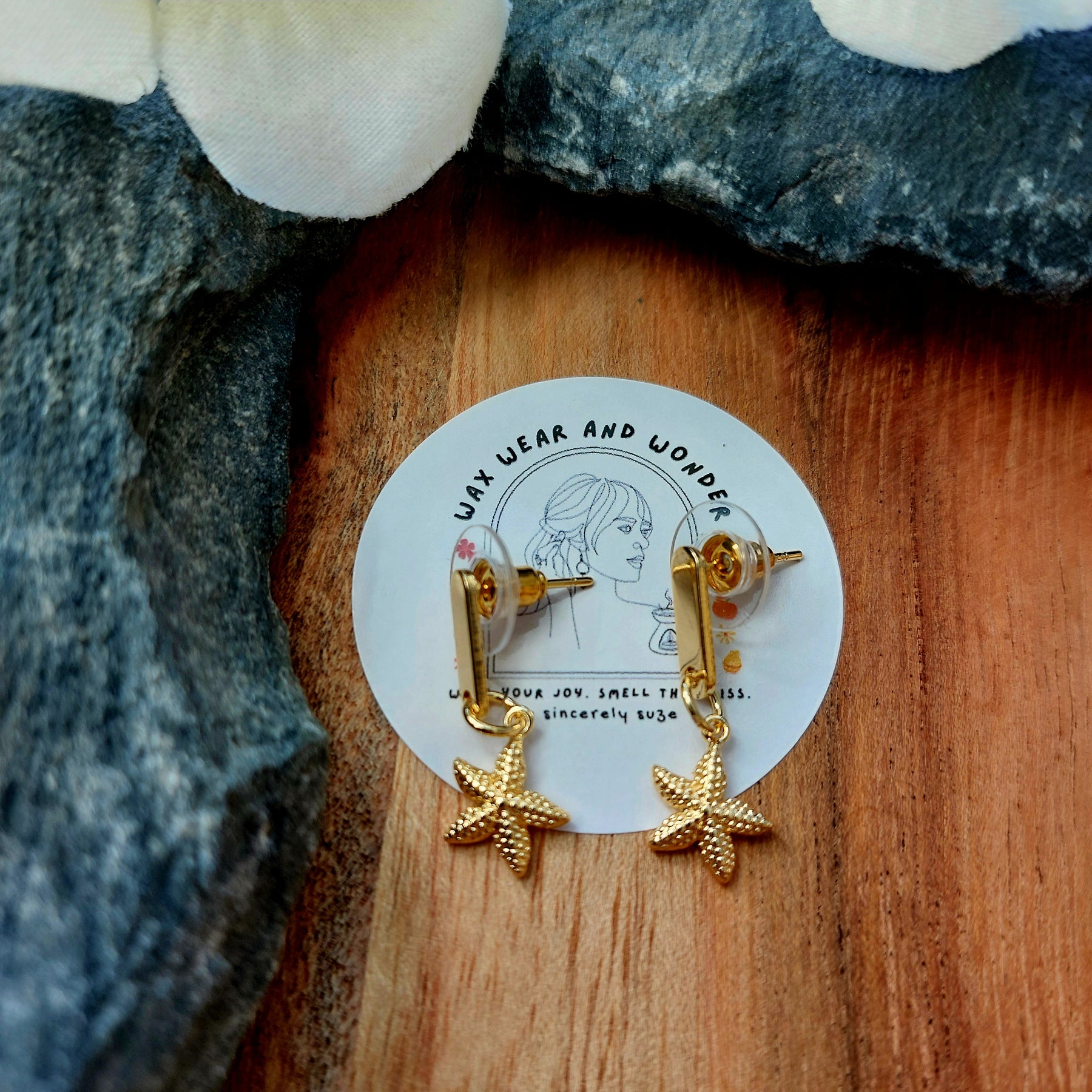 Starfish Earrings | Coastal Statement Earrings
