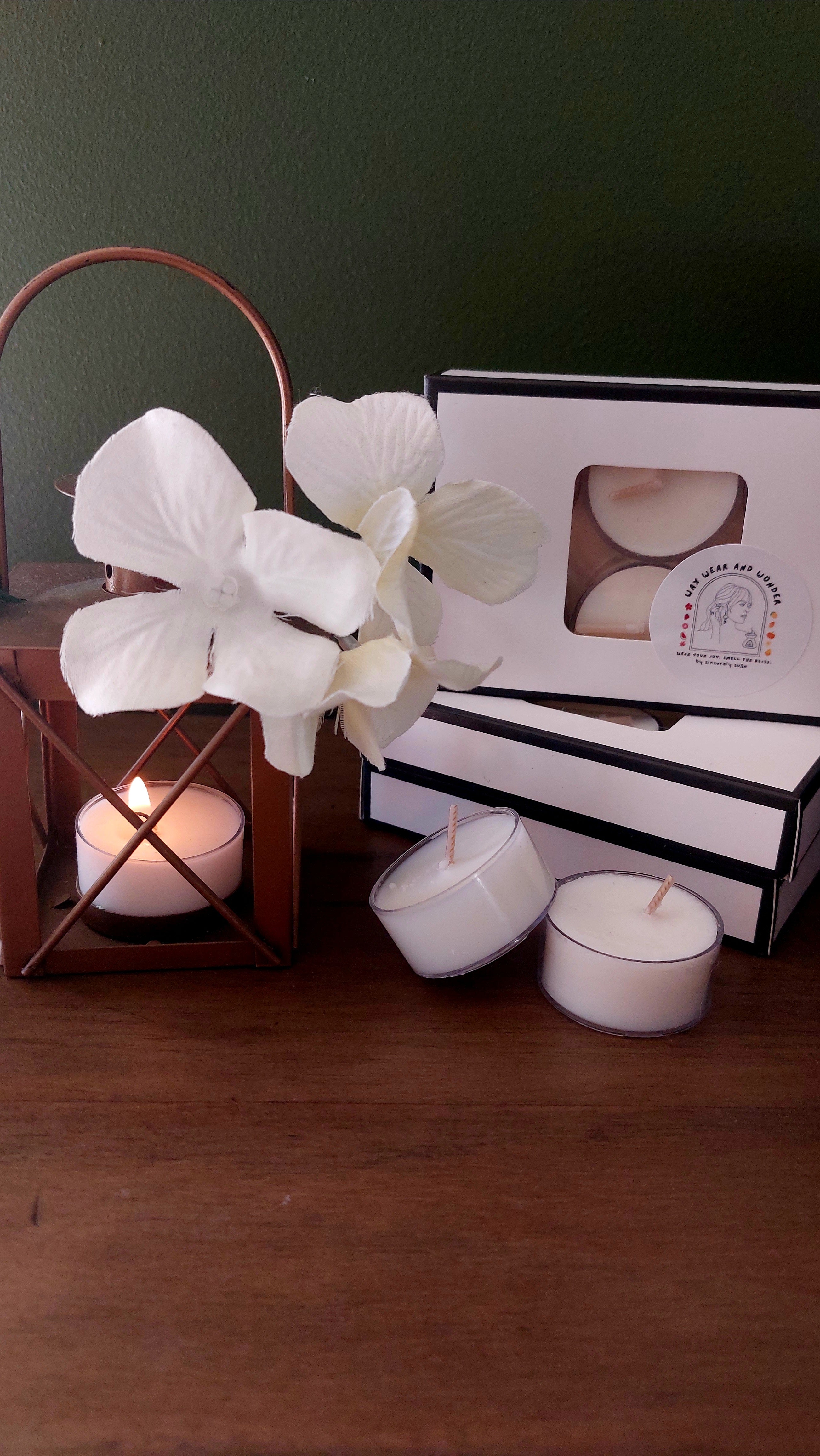 Soy Tea Light Candles - Pack of 6  | Unscented Glow