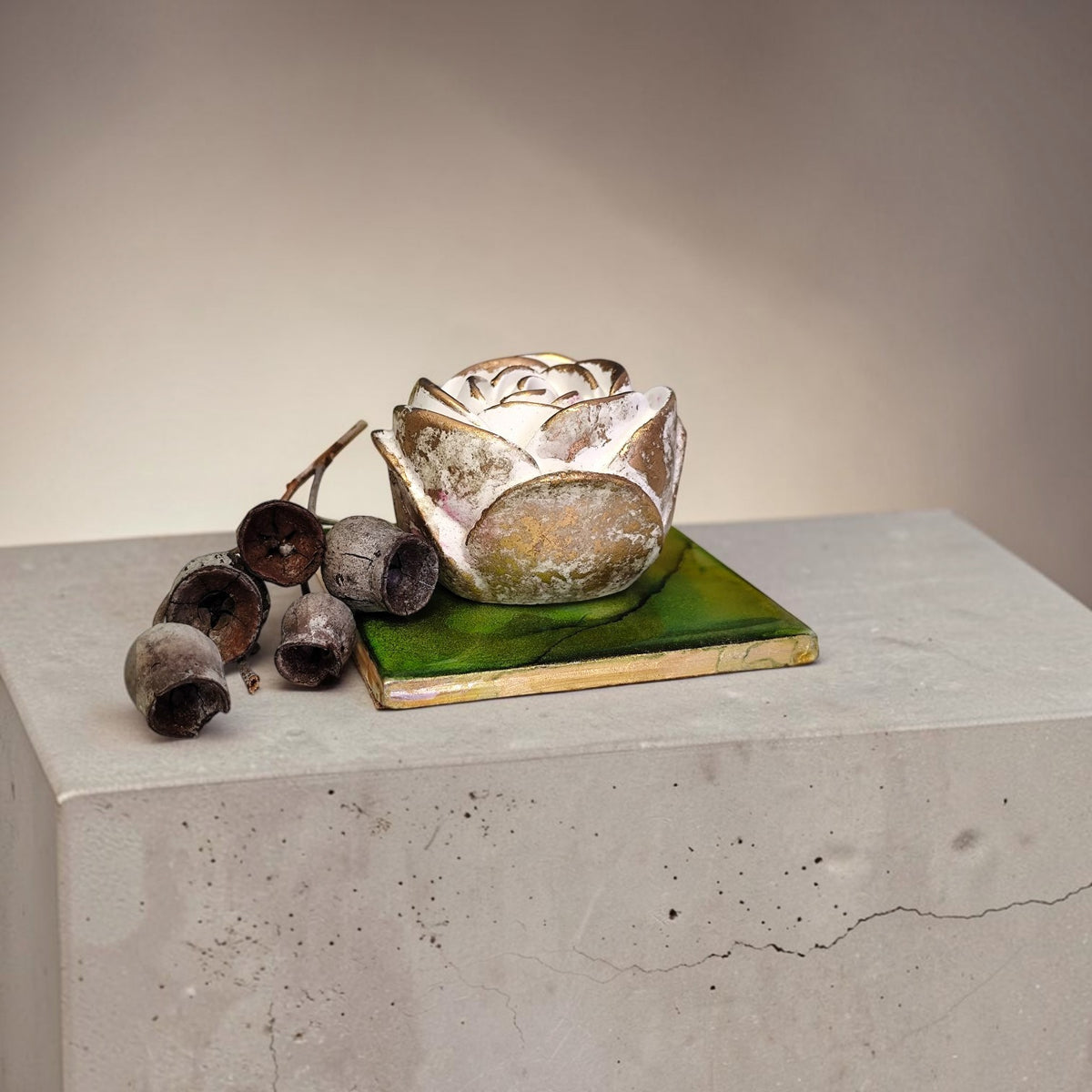 Boho Fragrance Stone Coaster Set