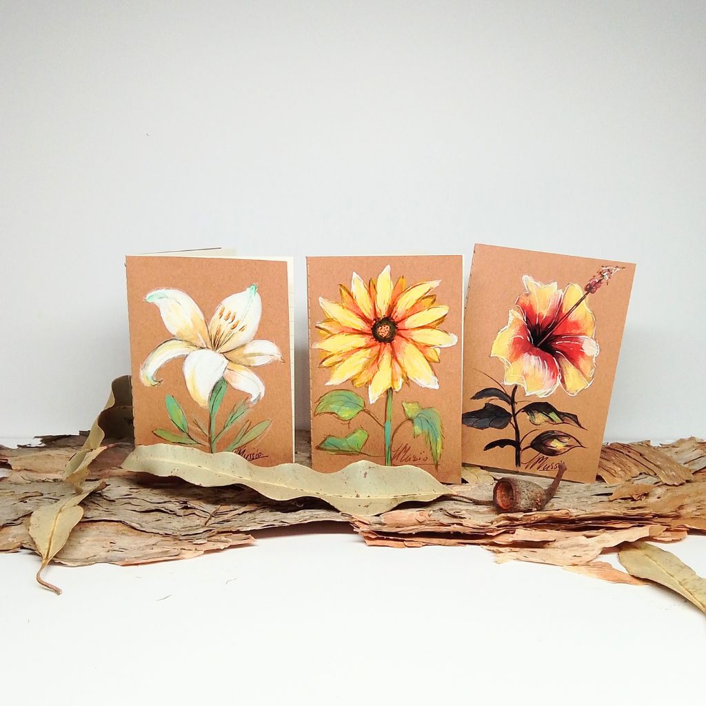 Flower Handpainted Pocket Notebooks