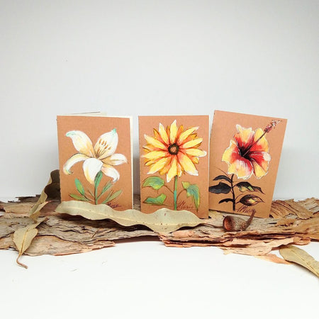 Flower Handpainted Pocket Notebooks