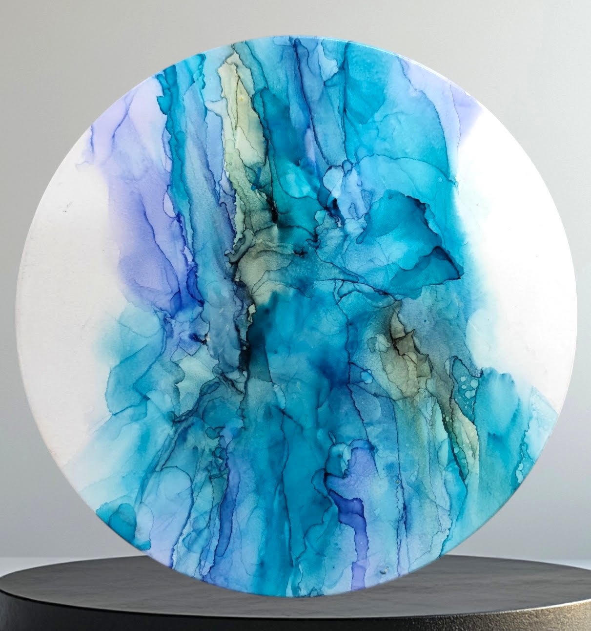 Blue & White Abstract Painting – Wall Art