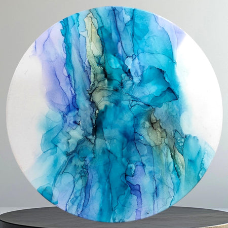 Blue & White Abstract Painting – Wall Art