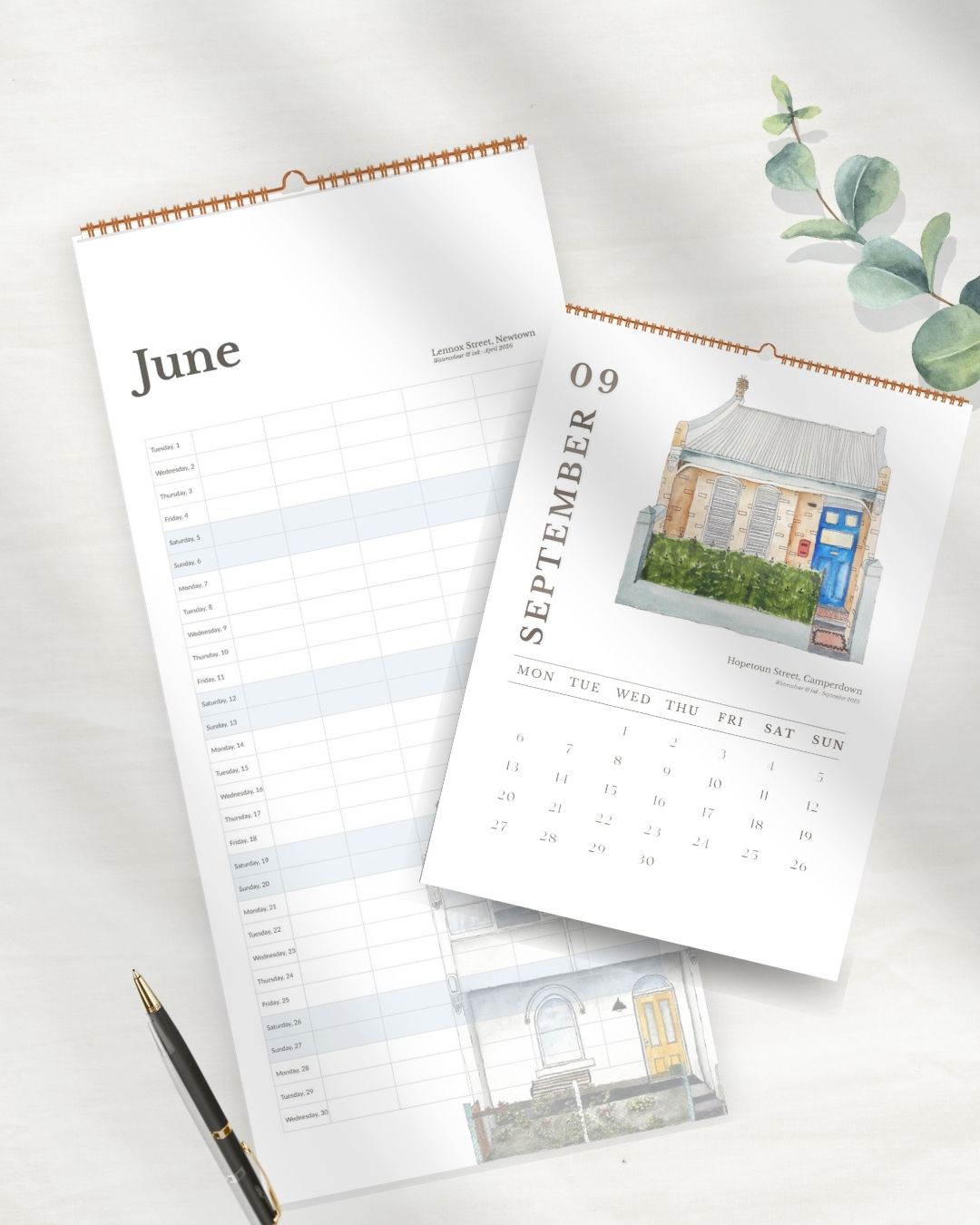 2027 Illustrated Wall Calendar and Family Planner