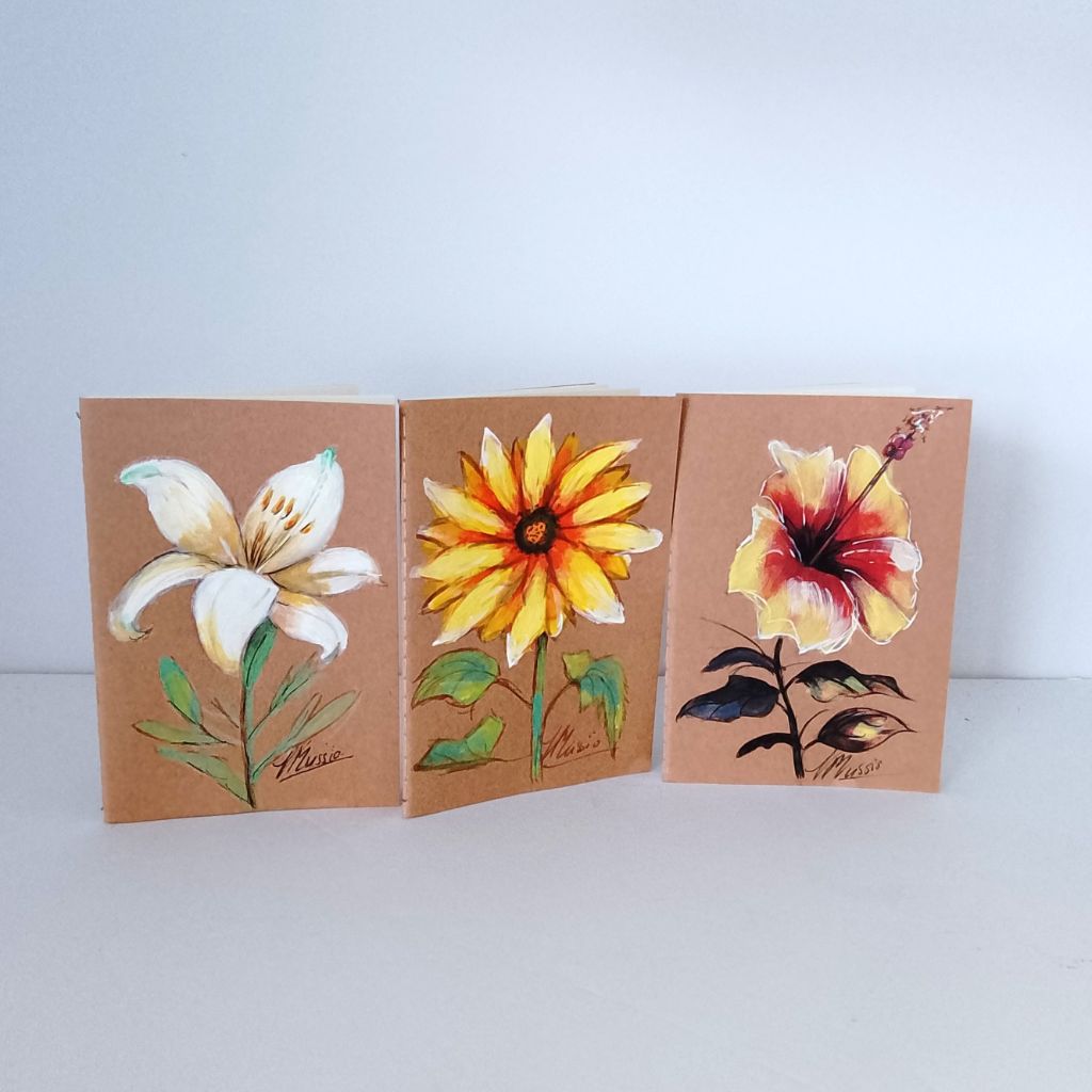 Flower Handpainted Pocket Notebooks