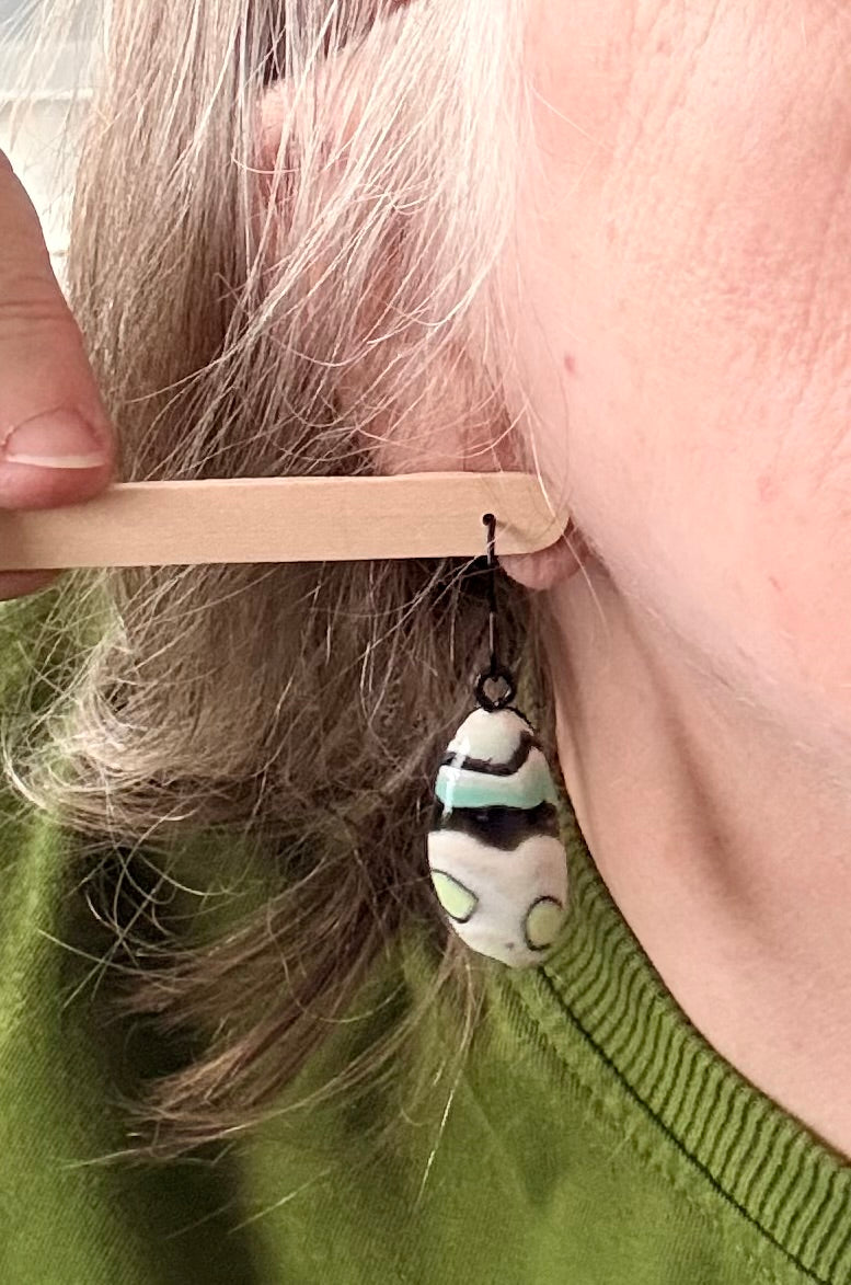 The Off Pattern Collection | Oval Drop Earrings