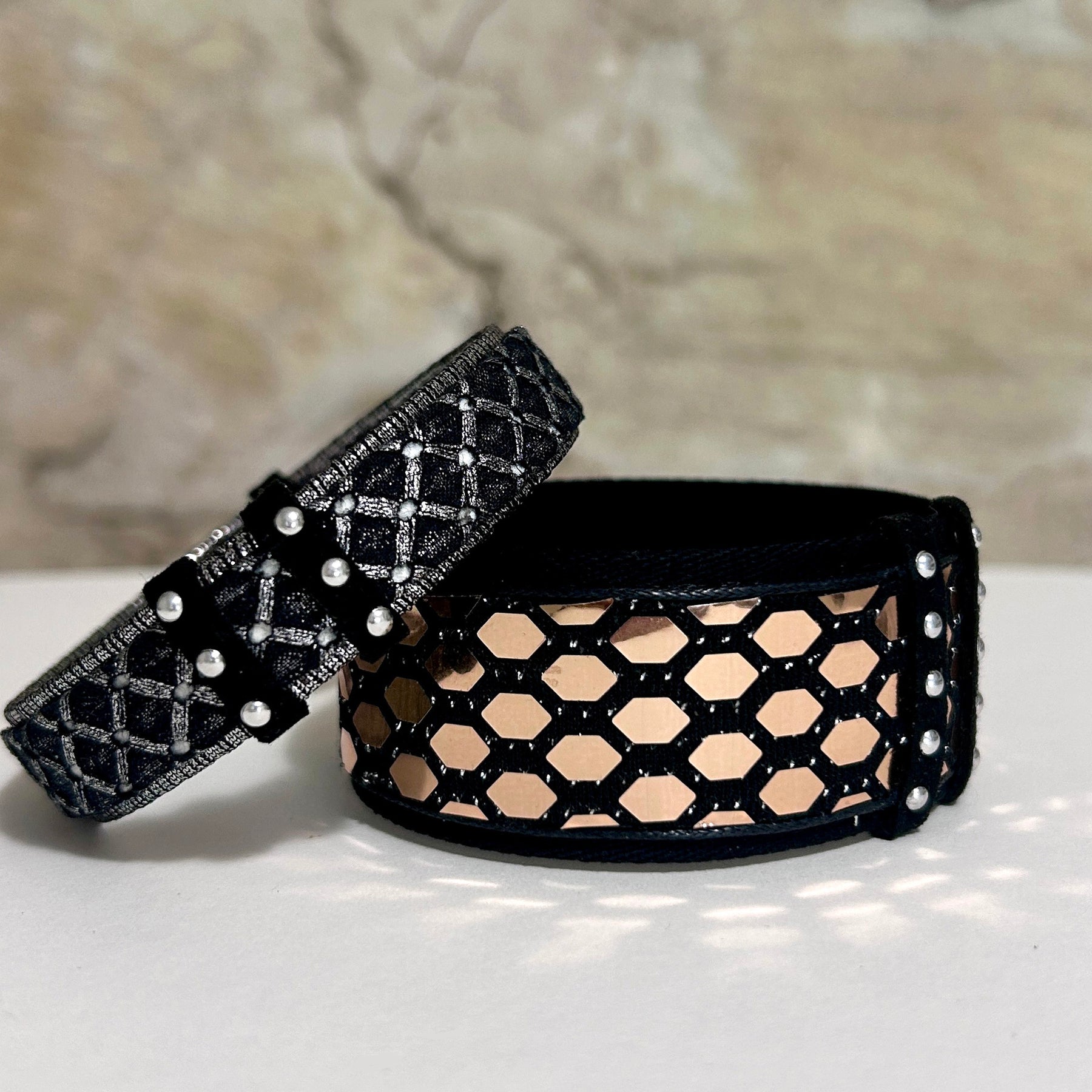 Bangles Silver or Copper Textile - BWE-11 BWE-13