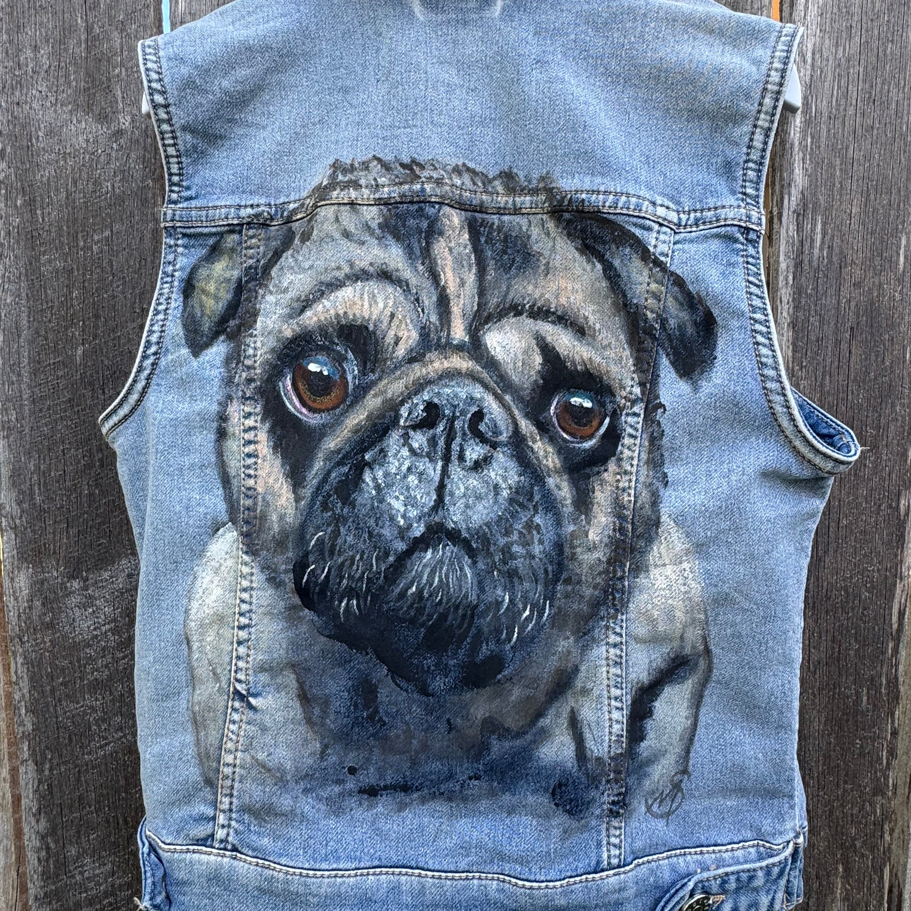 Custom Designed Hand-painted Denim Jackets by Michelle Springett