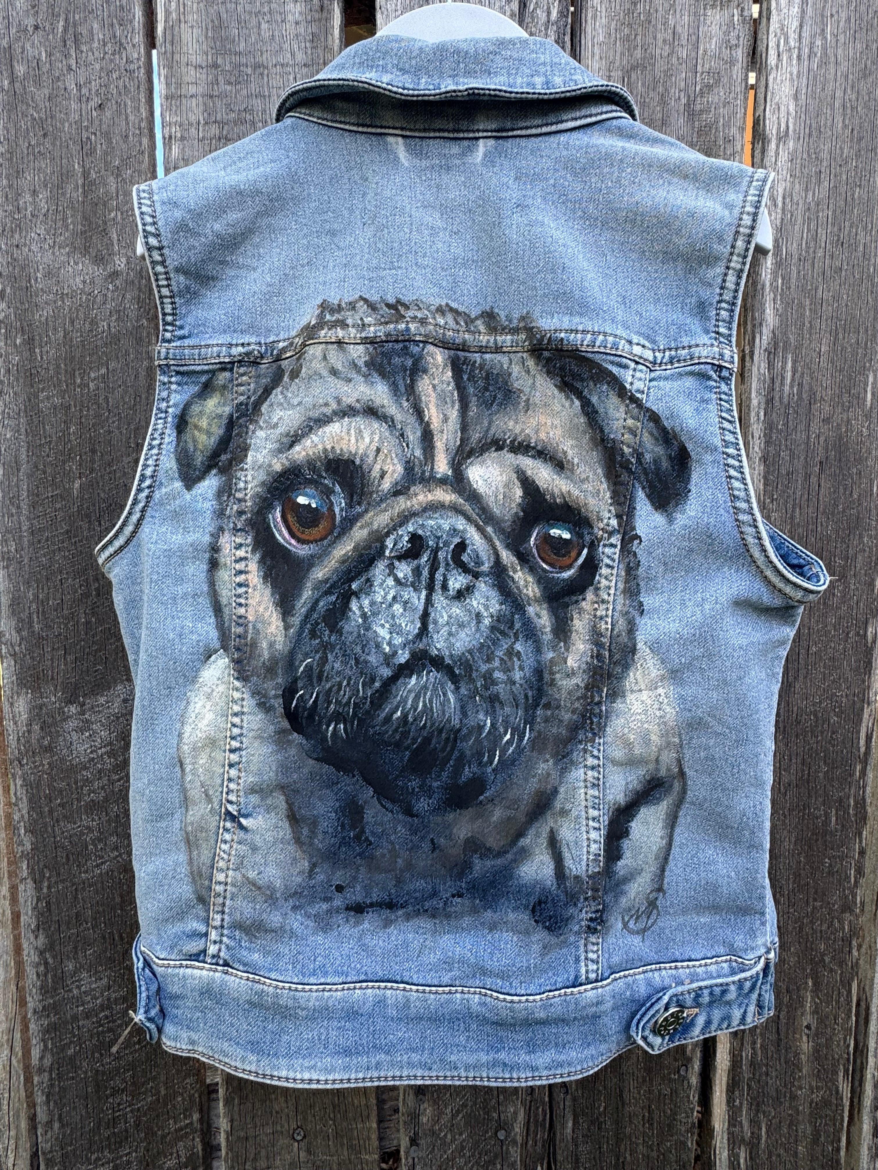 Custom Designed Hand-painted Denim Jackets by Michelle Springett