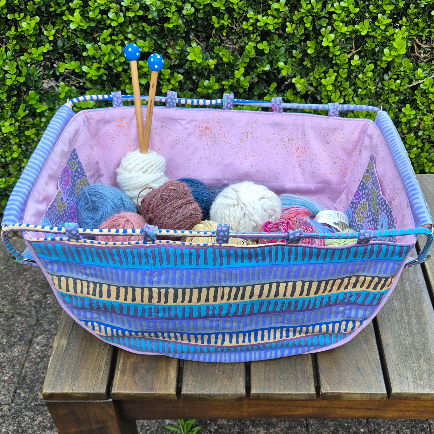 Large Knitting Project Bag – Convertible Shoulder Bag