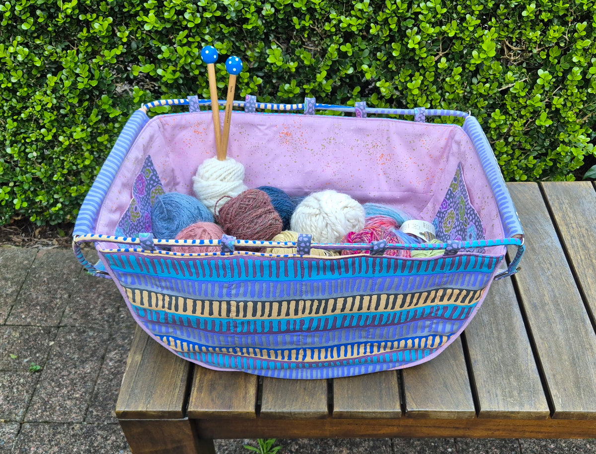 Large Knitting Project Bag – Convertible Shoulder Bag