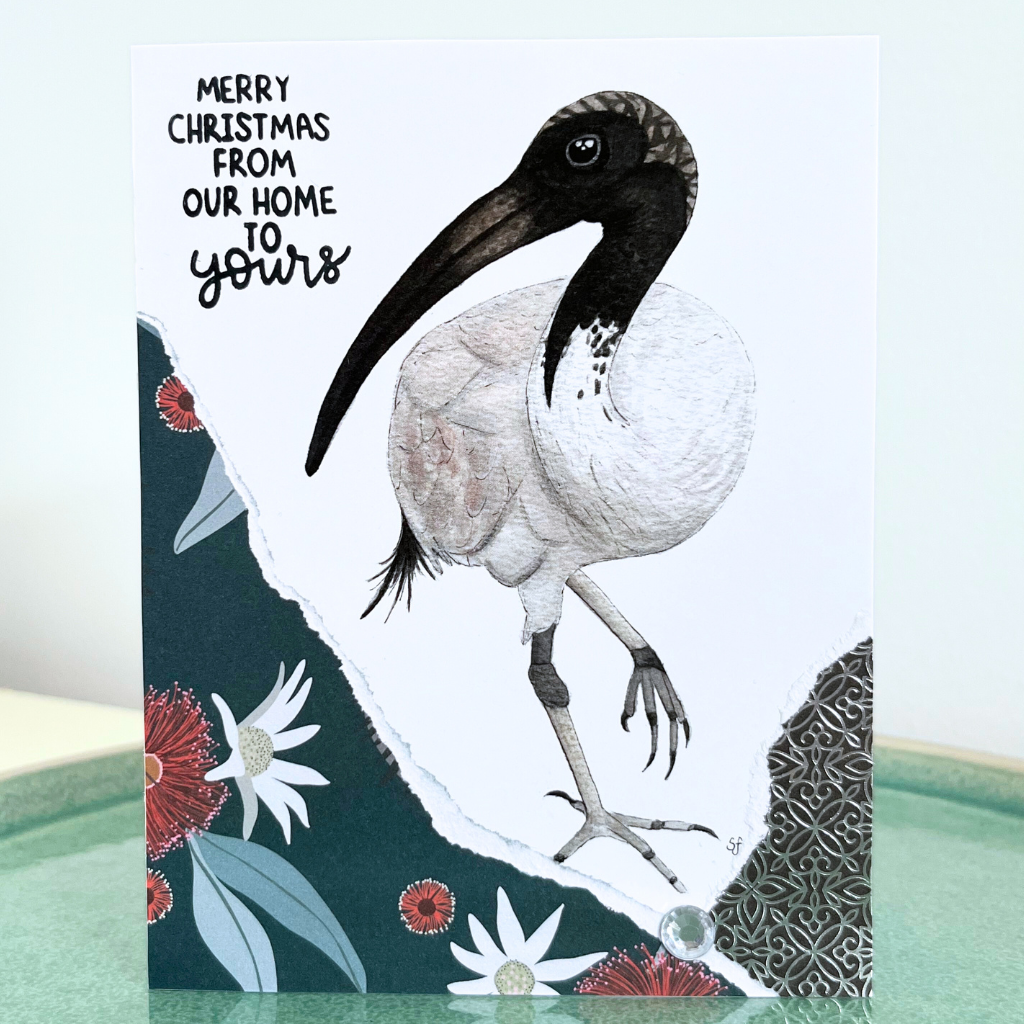 Christmas card - magpies & more Aussie birds (choice of options)