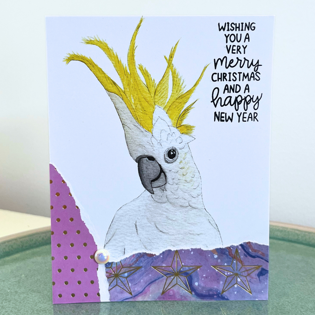 Christmas card - seagulls and cockatoos (choice of options)