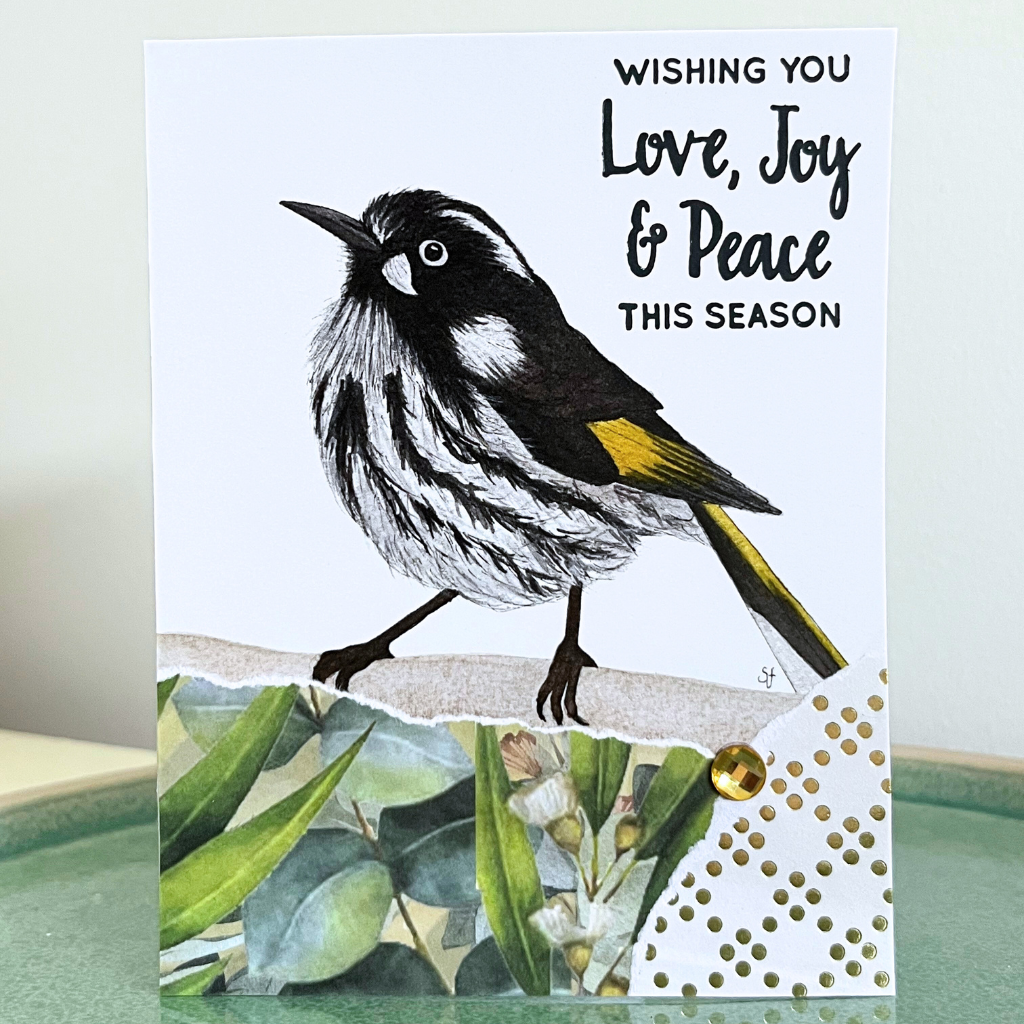 Christmas card - magpies & more Aussie birds (choice of options)